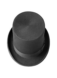Hair Felt Top Hat black 15 cm