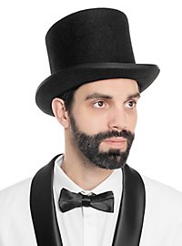 Hair Felt Top Hat black 15 cm