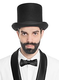 Hair Felt Top Hat black 15 cm
