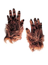 Hairy Monster Hands brown 