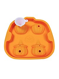Moule en silicone pour glaçons et cuisson de citrouilles d'Halloween 4 grilles