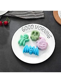 Halloween figures silicone mould for ice cubes and for baking 6-grid