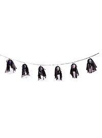 Halloween Ghost Garland with Lights