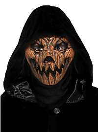 Halloween: Iconic pumpkin mask with black cape, Halloween set
