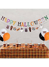 Halloween Party Geschirr und Deko Set XXL 53-teilig