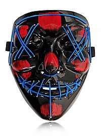 Halloween LED masker blauw