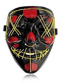 Halloween LED masker geel