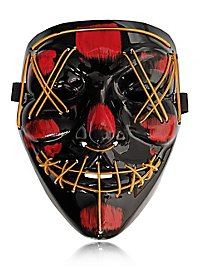 Halloween LED masker geel