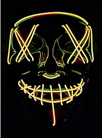 Halloween LED masker geel
