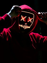 Halloween LED masker oranje