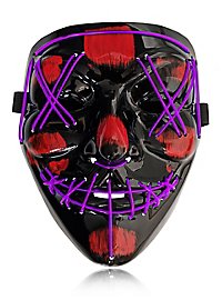 Halloween LED masker paars