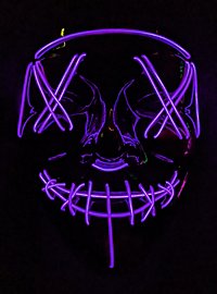Halloween LED masker paars