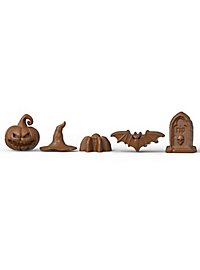 Halloween Mini Symbols Silicone mould for fruit jellies and chocolate 30x