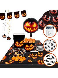 Halloween party decoration set deluxe 72 pieces for 6 persons