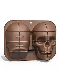 CANIPHA Lot De 2 Moules En Silicone Marron En Forme De Tête De Mort, 80