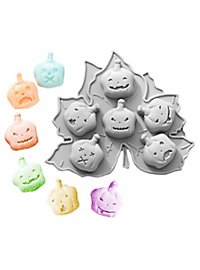 Halloween silicone moulds set pumpkins for baking, for chocolates, gummy bears and ice cubes, set of 3