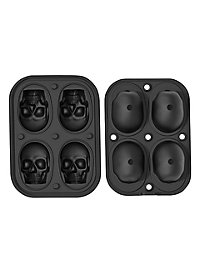 Halloween silicone moulds set skull for baking, for chocolates and ice cubes 3 pcs.