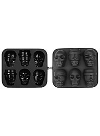 Halloween silicone moulds set skulls, pumpkins, bats for baking, for chocolates and ice cubes 3 pcs.