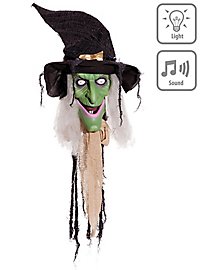 Halshugget Heks Pynt Med Lys & Lyd