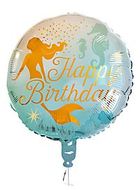 Happy Birthday foil balloon mermaid