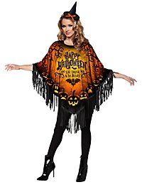 Happy Halloween Poncho Kostume