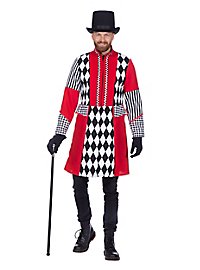 Harlekin Jacke schwarz-weiß-rot