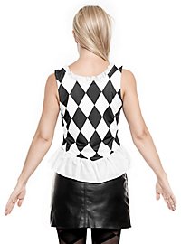 Harlekin Top Rudemønster