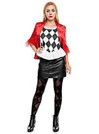 Harlekin Top Rudemønster