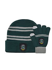 Harry Potter - Børne Hue & Handsker Sæt Slytherin
