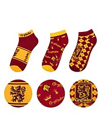 Harry Potter - Lot de 3 chaussettes de cheville Gryffindor