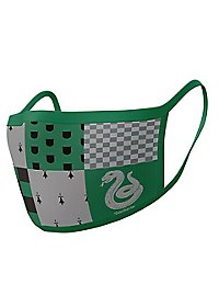 Harry Potter - Pack Doble Mascarillas De Tela Slytherin