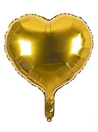 Hart folieballon goud