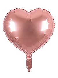 Hart folieballon rosé