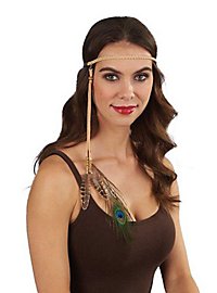 Headband with feather decoration