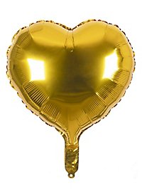Heart foil balloon gold