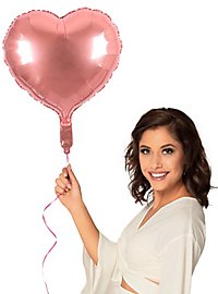 Heart foil balloon rosé
