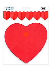 Heart paper garland 4 meters