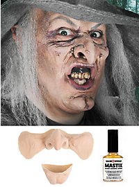 Heks Halvmaske Af Latex Med Mastix
