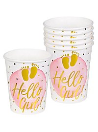 Hello Girl! Paper cups 6 pieces