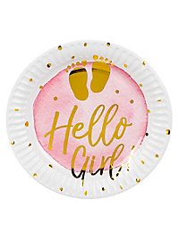 Hello Girl! Paper plates 6 pieces