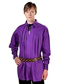 Mittelalter Hemd - Charles, violett