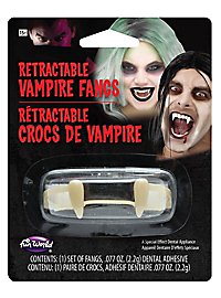 Herausfahrbare Vampirzähne - Zahnblende aus Kunststoff