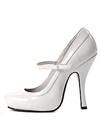 High Heels Platform Shoes white 