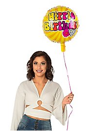 Hippie Birthday foil balloon