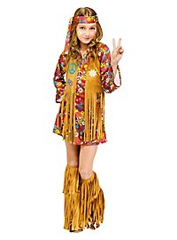 Hippie Mädchen Kinderkostüm