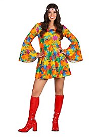 Hippie Minikleid orange