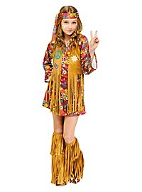 Hippie Pige Børnekostume