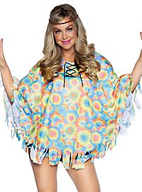 Hippie Poncho Med Hårbånd