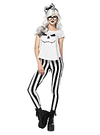 Hipster Skelett Dame Kostüm