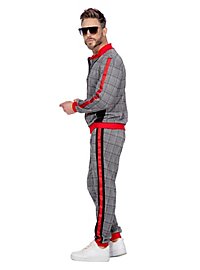 Hipster tracksuit gray plaid